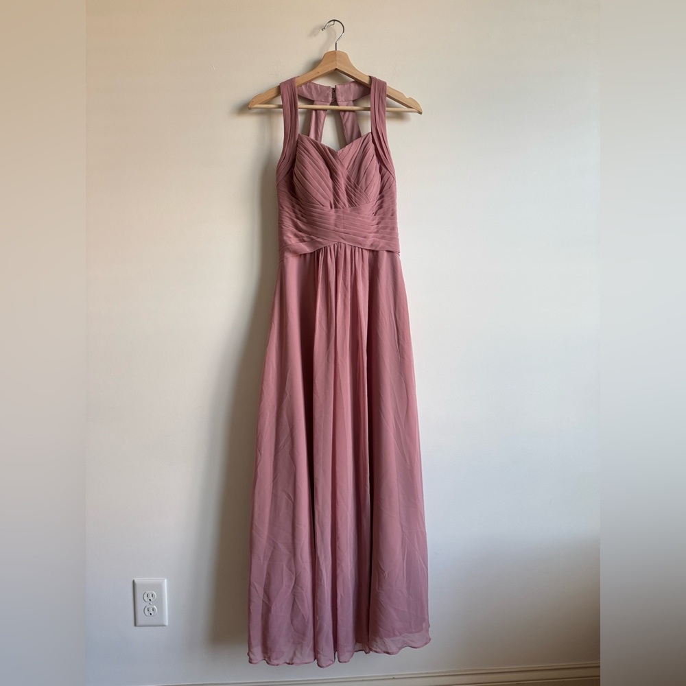 Azazie pink bridesmaid dress
